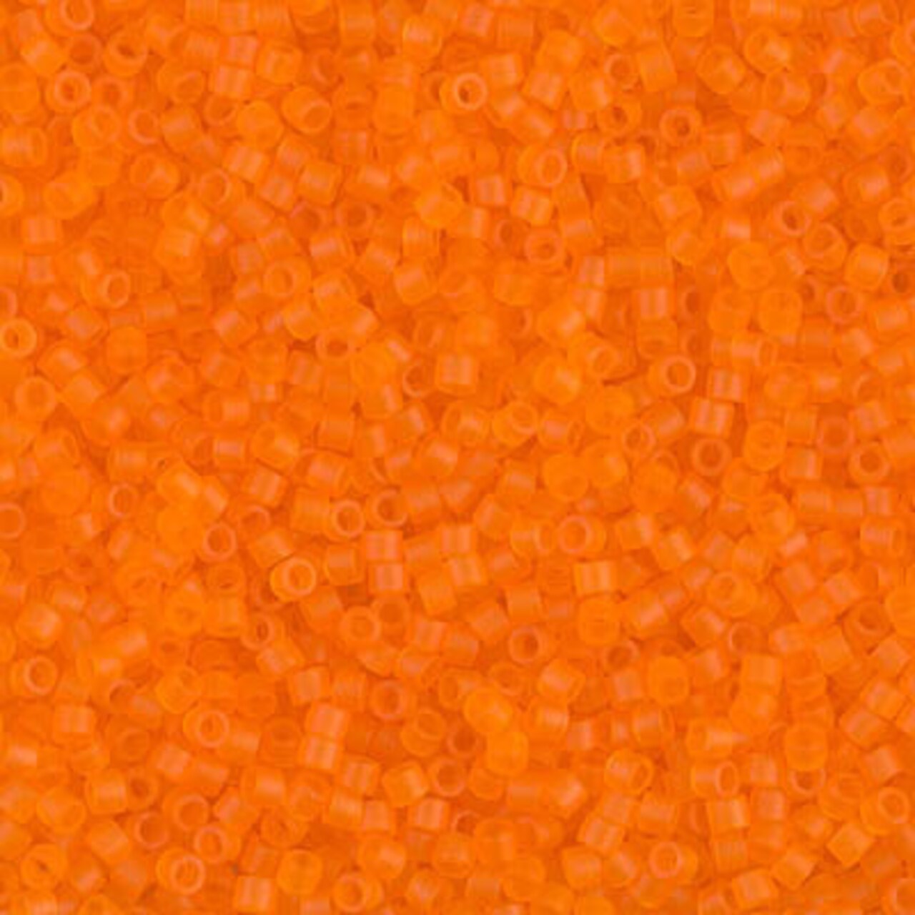 Miyuki Delica Bead 11/0, DB0744, Matte Transparent Orange, 5 grams